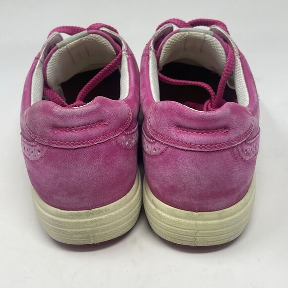 Ecco Hybrid 2 Spikeless Golf Shoes Womens 6 - 6.5 EU 37 Pink Leather Wingtip - Picture 12 of 16